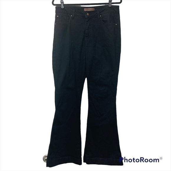 Eshakti Black High Rise Flare Jeans - Picture 1 of 9